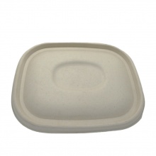 D3WC-U02A-BIO  37oz/1100ml 長形原色環保紙餐盒蓋(225x175x10(H)mm) (300個/盒)